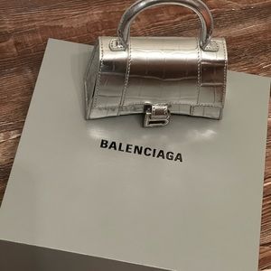 Balenciaga Hourglass Mini Top Handle Bag